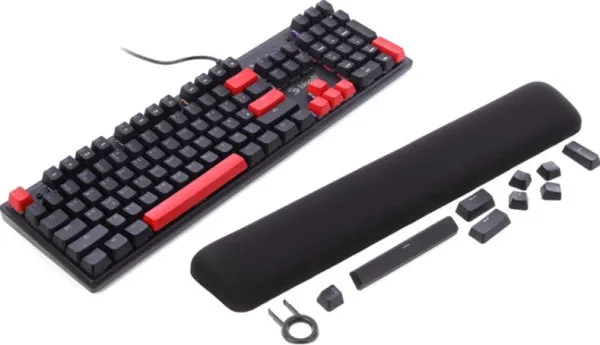 A4 TECH A4-S525N A4Tech Bloody Mehanicka RGB Gejmerska tastatura + Oslonac za zglob Slika 4