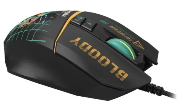 A4 TECH A4-W63 MAX RGB Renegade A4Tech Bloody RGB Gejmerski opticki mis, 2000Hz/100-12.000 Dpi, USB 129mm Slika 4