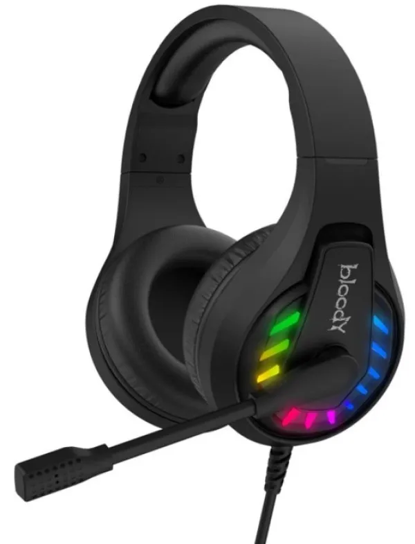 A4 TECH A4-G230 A4Tech Bloody gejmerske slusalice sa mikrofonom, 7.1 SURROUND, 50mm/16ohm, NEON, USB BLACK Slika 9