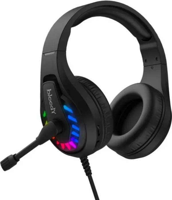 A4 TECH A4-G230 A4Tech Bloody gejmerske slusalice sa mikrofonom, 7.1 SURROUND, 50mm/16ohm, NEON, USB BLACK Slika 5