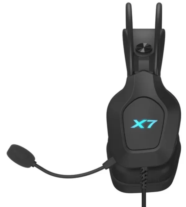 A4 TECH A4-XH-200 A4Tech X7 gejmerske slusalice sa mikrofonom, SURROUND, 50mm/16ohm, USB, LED, Black Slika 5