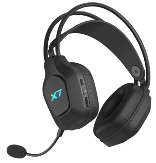 A4 TECH A4-XR-200 A4Tech X7 gejmerske slusalice sa mikrofonom, SURROUND, 50mm/16ohm, USB, LED,Bluetooth+2,4G Slika 2