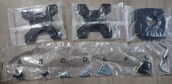 MA-D2-011 Gembird Podesivi dupli stoni drzac za monitor, tilt, 17-32 max.2x9kg Slika 1