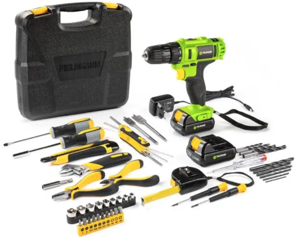 Akumulatorska bušilica FIELDMANN FDV 10205-51AR 12V + pribor (51 delova) Slika 3