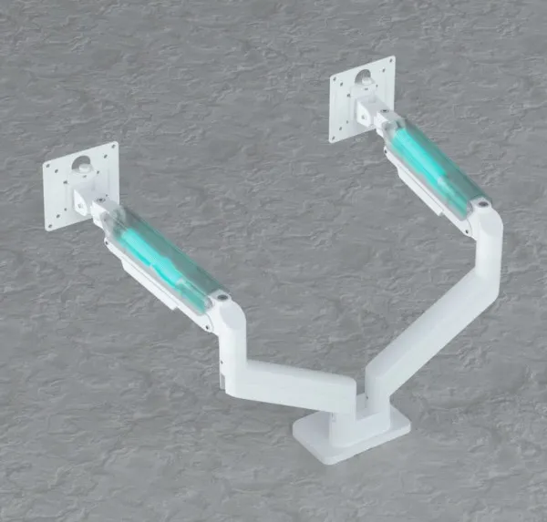 MA-DA2-06-W Gembird Podesivi dupli stoni drzac za monitor, tilt, 17-32 max.10kg White Slika 5