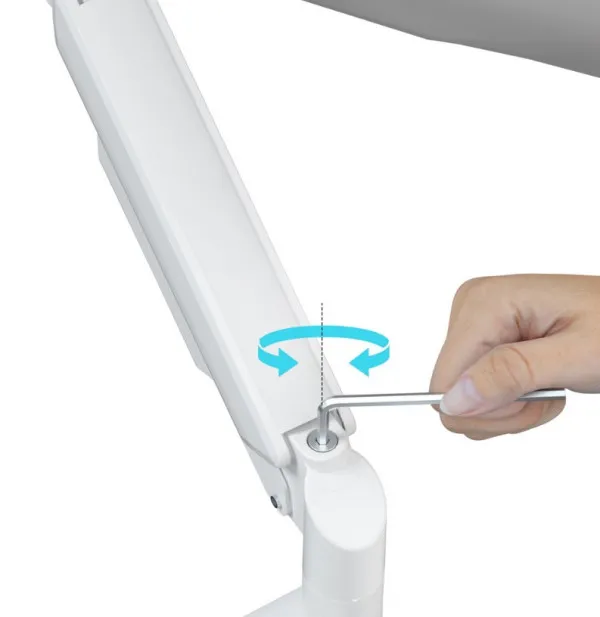 MA-DA2-06-W Gembird Podesivi dupli stoni drzac za monitor, tilt, 17-32 max.10kg White Slika 4