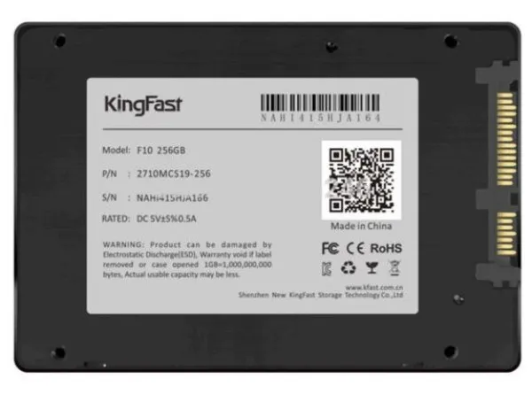 SSD 2.5 SATA3 256GB KingFast F10, 550MBs/460MBs Slika 5