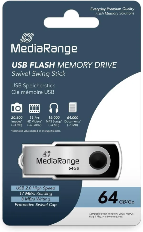 MediaRange Germany 64GB USB 2.0 Flash memorija MR912 Slika 2
