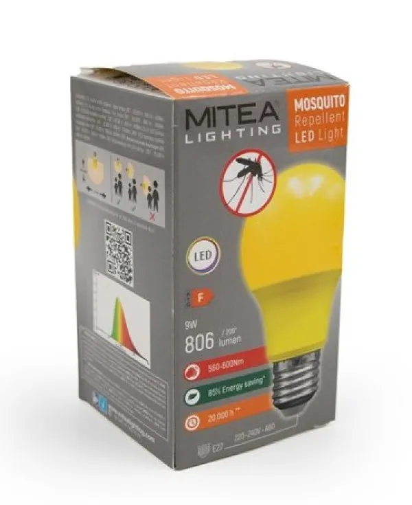 MIT.EL LED ECO sijalica E27 antiinsekt 9W A60 600Nm (Mosquito Repellent) 220-240V Slika 3