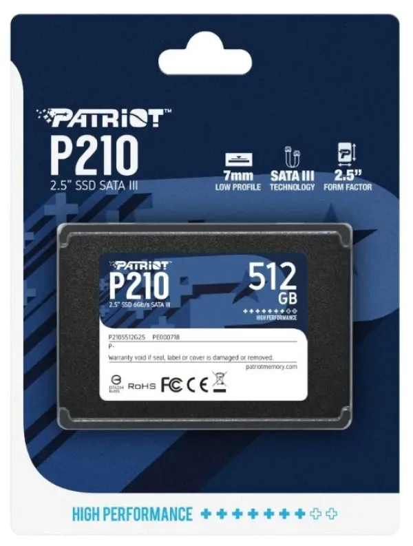 SSD 2.5 SATA3 512GB Patriot P210 520MBs/430MBs P210S512G25 Slika 3