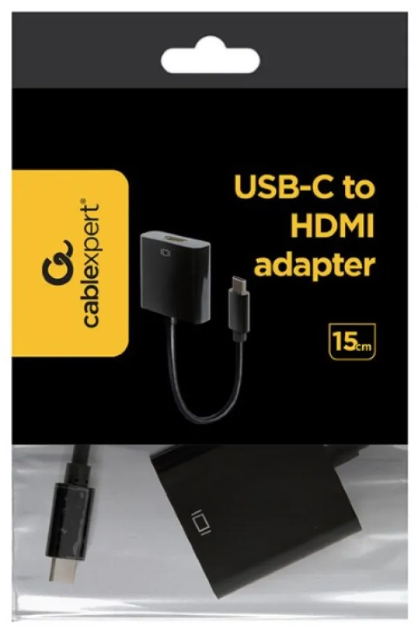 A-CM-HDMIF-01 Gembird USB-C to HDMI adapter, black (A-CM-HDMIF-03) FO A Slika 3