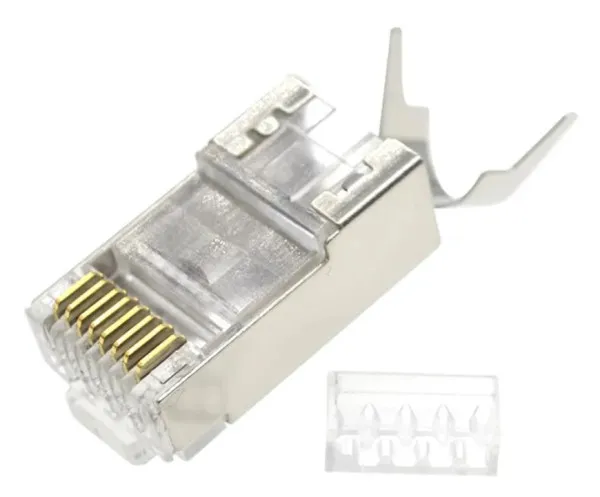 LC-PTF7-01/10 Gembird Zasticeni modularni CAT7 prolazni utikac 15u pozlacen, FTP, SFTP, 10 kom. Slika 3