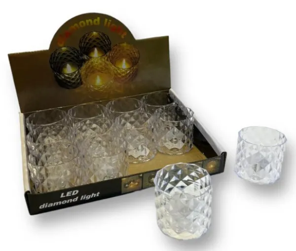 Mini LED svecnjak Providni 60x70mm (cena je za 1kom) Slika 2