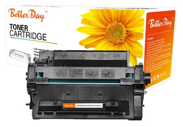 Toner BetterDay P3015 CE255A, 55A, CRG-724, CRG724 zam. kaseta za HP/Canon 6k (sa cipom) Slika 2