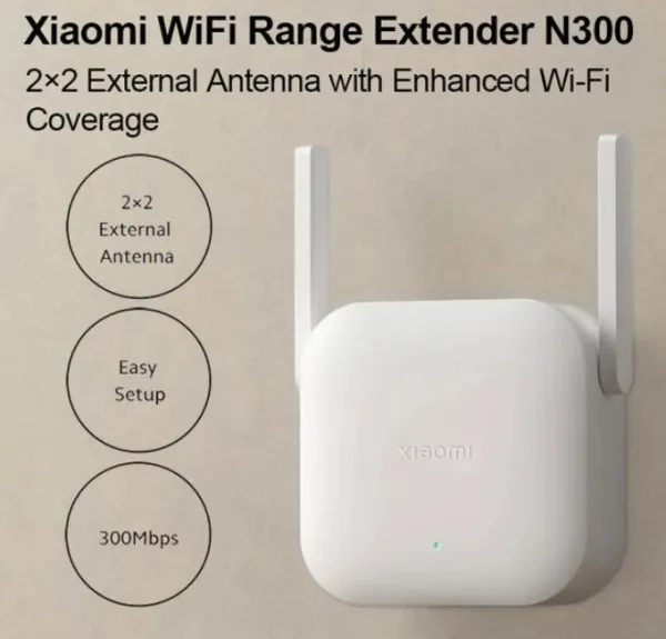 Xiaomi Mi WiFi Range Extender N300 Ripiter 300Mbps 2.4GHz Repeater Mode white Slika 6