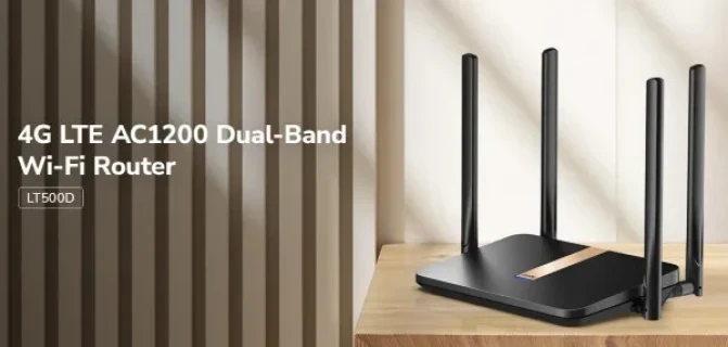 Cudy LT500D 4G LTE AC1200 Dual Band MESH Wi-Fi Router CPE 4+5Ghz, 1W/4L 10/100, 4x Antena detachable Slika 2