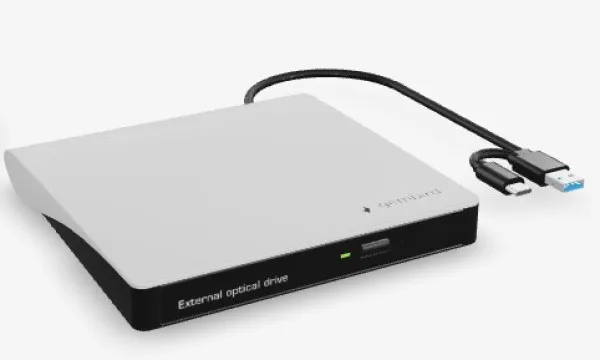 DVD-USB-031-BW Gembird eksterni USB CD/DVD drive Citac-rezac, USB 3.1 + USB-C, black-white Slika 4