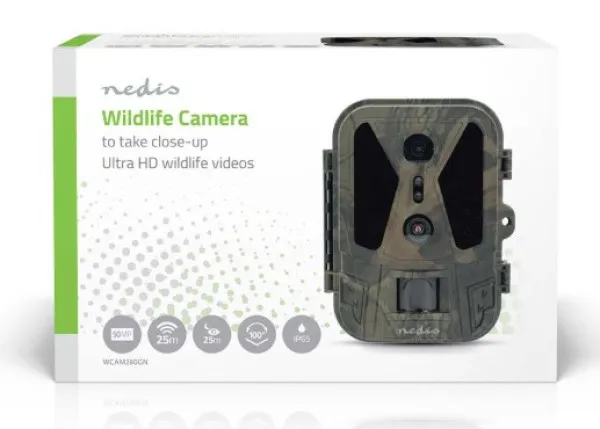 NEDIS WCAM280GN Wildlife Camera 4K@10fps, 50MPix, 8MPix CMOS, IP65, IR, Night vision, 25m, 2.4inc Slika 6