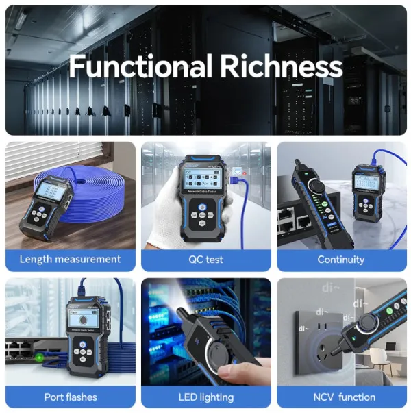 NOYAFA NF-8209 PRO Multifunkcionalni tester mreznih kablova Slika 8