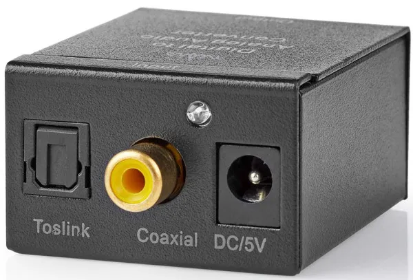 NEDIS ACON2510BK, Digital Audio Converter, 1-way, Audio, video, 1x Digital RCA,1x TosLink,output:1x 2xRCA Slika 6