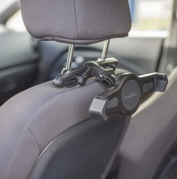 NEDIS TCMT300BK Podesivi nosac za tablet u automobilu, max 12inca, za prozor i naslon za glavu u vozilu Slika 2