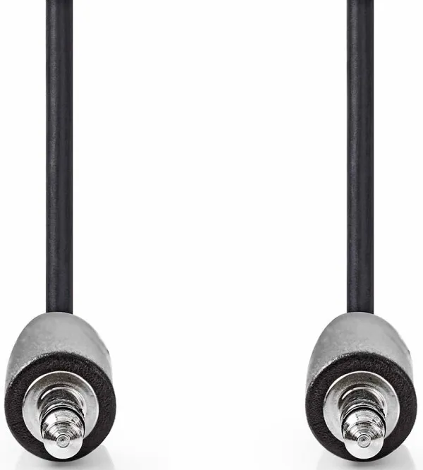 NEDIS CAGB22000BK20, Stereo audio kabl, 3,5 mm muški, Niklovani, 2,00 m, Crni Slika 3