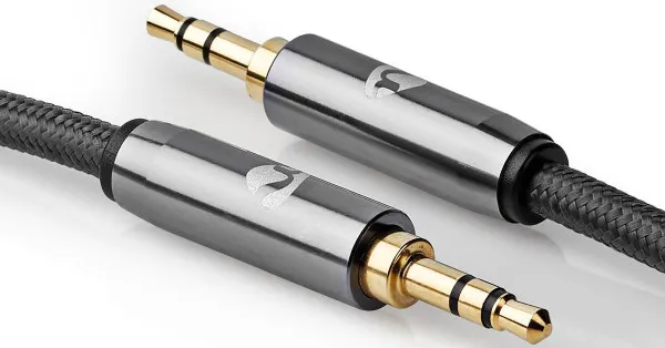 NEDIS CATB22000GY20, Stereo audio kabl, 3,5 mm muški, 3,5 mm muški, Pozlaceni, 2,00 m, Okrugli, Sivi Slika 7