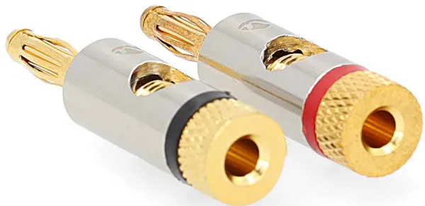 NEDIS CATB26900GD, Banana konektor, Ravni, Muški, Pozlaceni, Preènik kablovskog ulaza: 3,0 mm, 2kom Slika 7