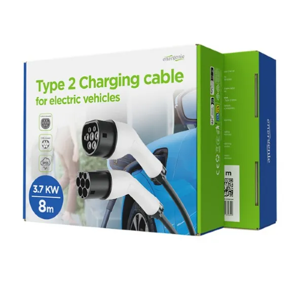 EV-T2MF-3.7KW-8M Gembird Kabl za punjenje Tip 2, 16A, jednofazni (3,7 kW), 8 m Slika 3