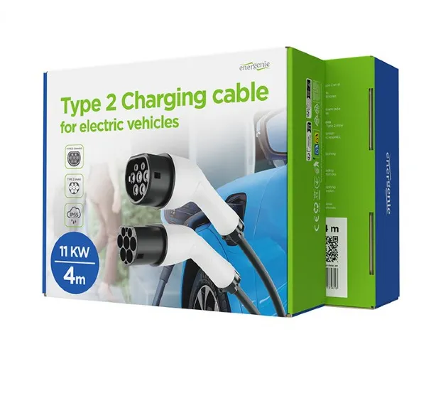 EV-T2MF-11KW-4M Gembird Kabl za punjenje Tip 2, 16A, trofazni (11 kW), 4 m Slika 5
