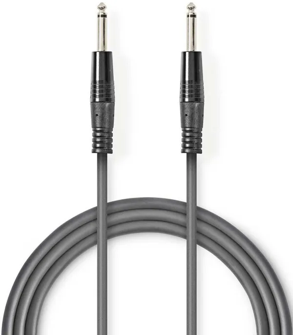 NEDIS COTH23050GY30, Mono audio kabl, 6,35 mm muški, 6,35 mm muški, Niklovani,  3,00 m, PVC Slika 2