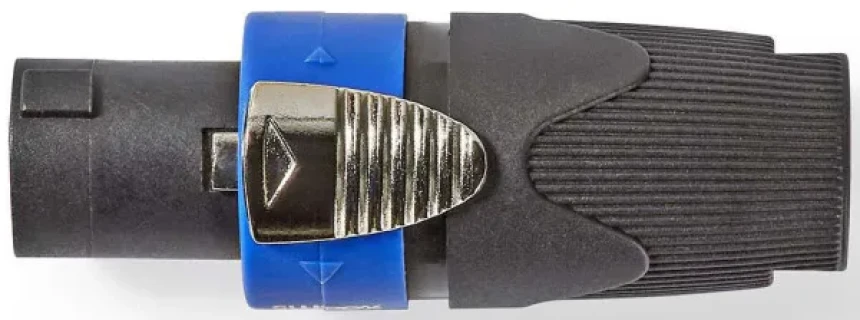 NEDIS COTP16900BK, Konektor za zvuènik,Ravni,Muški,Nikl,Lemljeni, Preènik kab. ulaza: 8,0 mm,Crni,1kom Slika 5