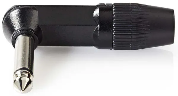 NEDIS COTP23902BK, Konektor 6,35 mm, Ugaoni, Muški, Niklovani, Preènik kablovskog ulaza: 8,0 mm, Alu,1 kom Slika 3