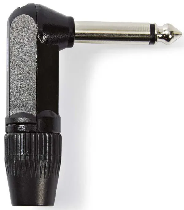 NEDIS COTP23902BK, Konektor 6,35 mm, Ugaoni, Muški, Niklovani, Preènik kablovskog ulaza: 8,0 mm, Alu,1 kom Slika 2