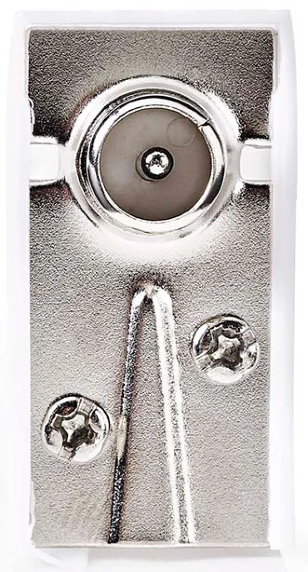 NEDIS CSGB40900WT, IEC (koaksijalni) konektor,Ugaoni,Muški,75 oma,Preènik kabl. ulaza: 7,0 mm,Beli,1kom Slika 1