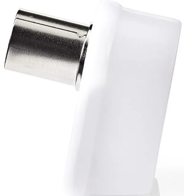 NEDIS CSGP40921WT, IEC (koaksijalni) konektor,Ugaoni,Ženski,75 oma, Preènik kabl. ulaza: 7,0 mm,Bela,1 kom Slika 2