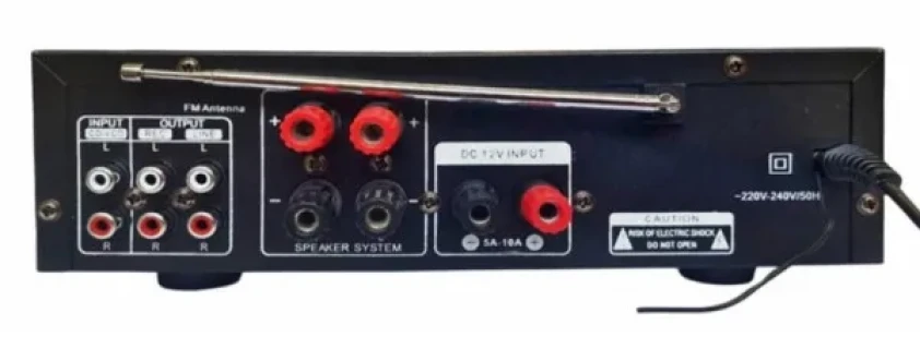 Audio pojacalo ATC AMP-301 2x25W, USB/SD/FM/MIC/Display/ECHO/Bluetooth, FM: 87.5MHz-108.5MHz, 4-16om Slika 2