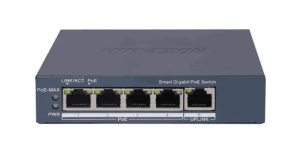 DS-3E0106P-E/M - 4-portni 100 Mbps PoE+2x uplink Slika 6