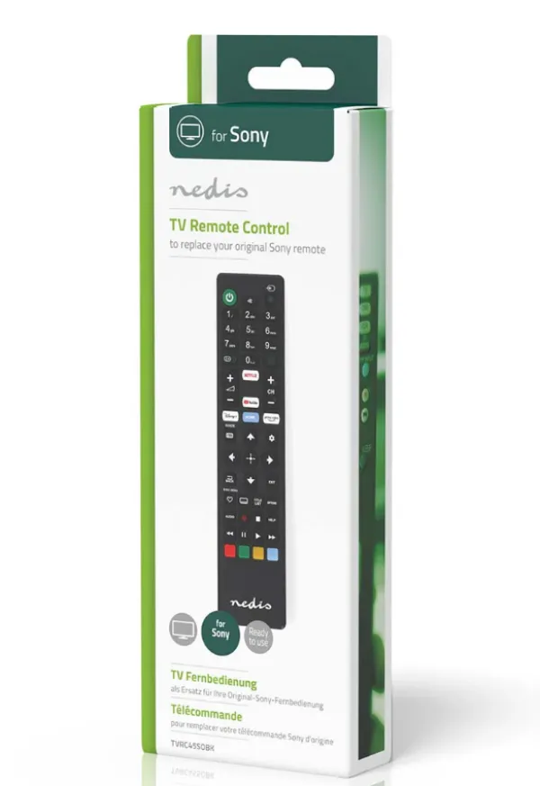 NEDIS TVRC45SOBK Univerzalni daljinski upravljac za Sony,Amazon Prime/Disney+/Netflix/YouTube Slika 3