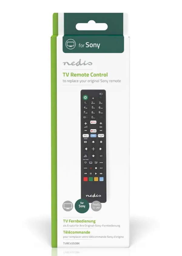 NEDIS TVRC45SOBK Univerzalni daljinski upravljac za Sony,Amazon Prime/Disney+/Netflix/YouTube Slika 2