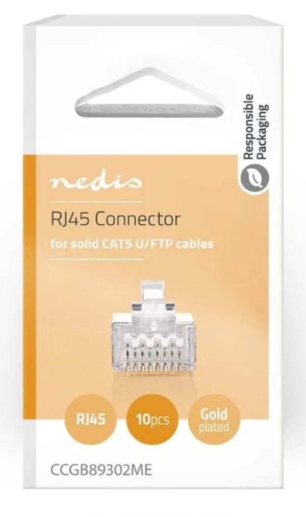 NEDIS CCGB89302ME, RJ45 konektor, Muški, STP U/FTP CAT5, (cena za komad pakovanje 10 kom) Slika 2