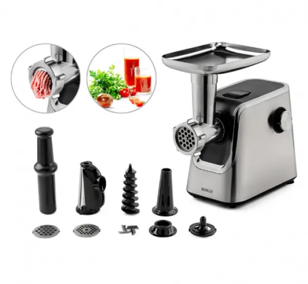 Muhler Masina za mlevenje mesa I paradajza MG1808TS 600-1800W, INOX Slika 2