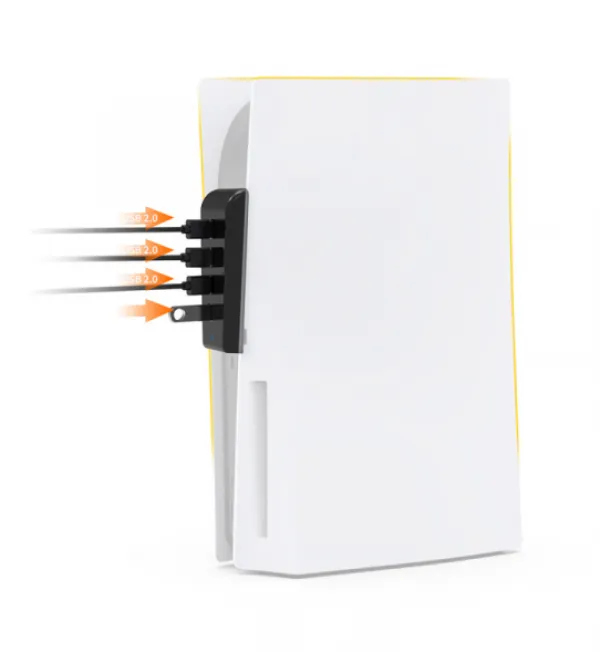 Docking station DOBE USB HUB TP5-0576 za PS5/ PC/ Laptop  crni Slika 4