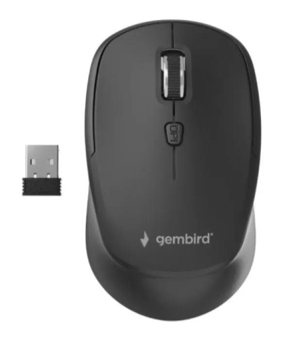MUSW-4B-05 Gembird Bezicni mis 2,4Ghz Opticki USB 800-1600Dpi 4-button black 99mm Slika 5