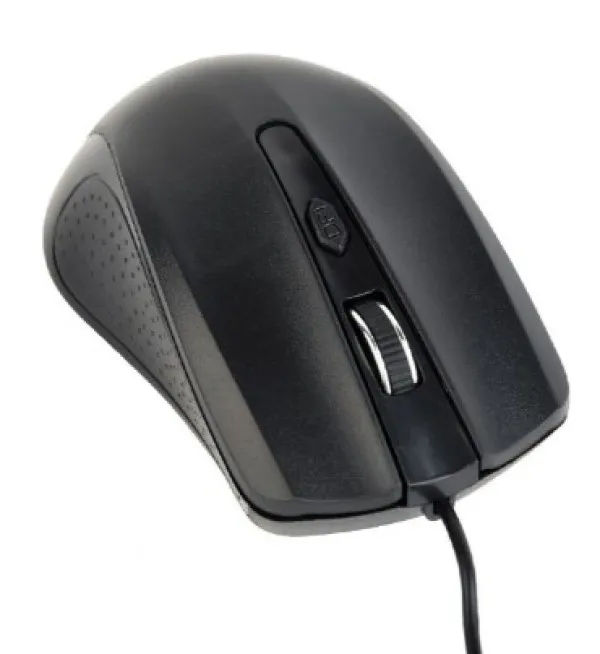 MUS-4B-01L Gembird Opticki mis 800-1200Dpi 4-button black 99mm USB kabl 1,8m Slika 2