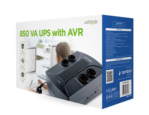 EG-UPS-002 Gembird UPS sa stabilizatorom 850VA 510W 4xschuko Slika 7