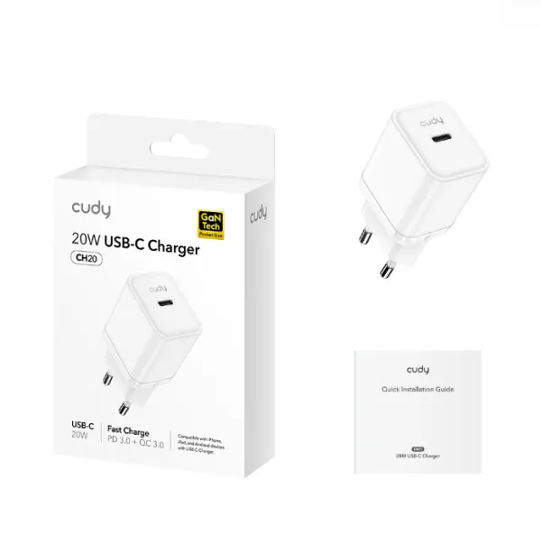 Cudy CH20_EU, USB-C Punjac za mobilne telefone, 20W Slika 3