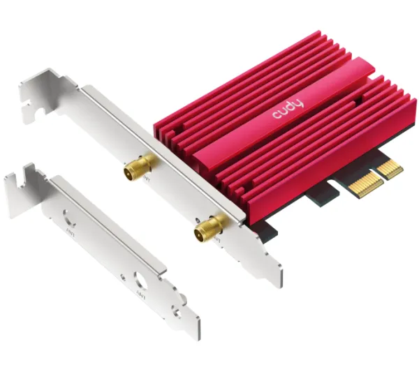 Cudy WE9300S,BE9300 Wi-Fi 7 Bluetooth 5.4 PCI-E Adapter,5.7 Gbps + 2.8 Gbps + 688 Mbps WiFi Slika 3