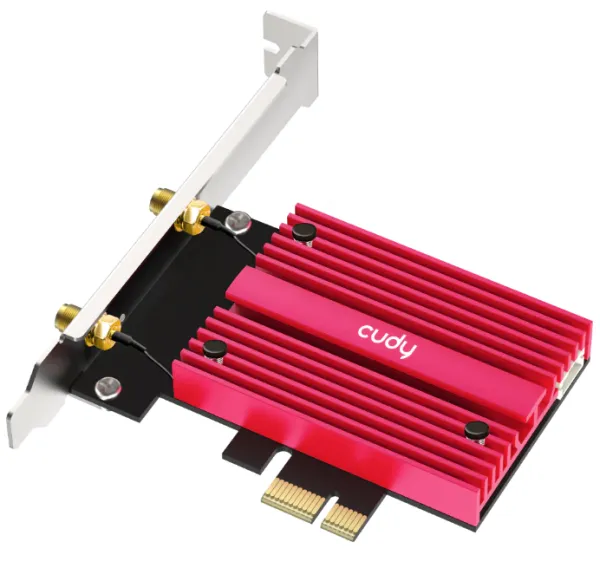 Cudy WE9300S,BE9300 Wi-Fi 7 Bluetooth 5.4 PCI-E Adapter,5.7 Gbps + 2.8 Gbps + 688 Mbps WiFi Slika 4