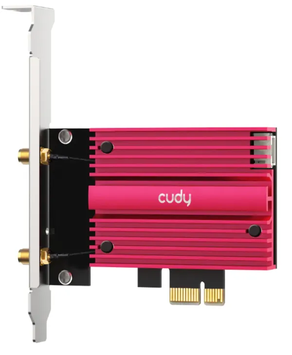 Cudy WE9300S,BE9300 Wi-Fi 7 Bluetooth 5.4 PCI-E Adapter,5.7 Gbps + 2.8 Gbps + 688 Mbps WiFi Slika 5